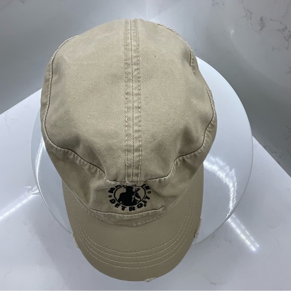 Detroit Made in Detroit distressed cadet cap hat tan strapback - Picture 7 of 8